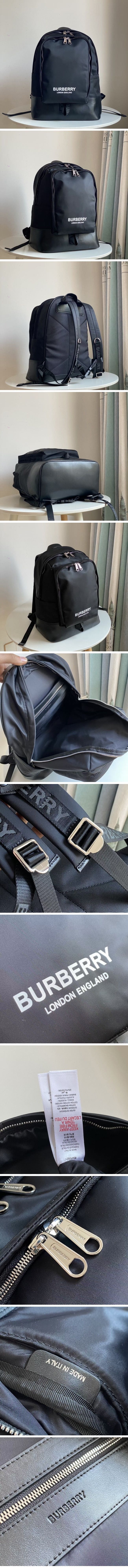 Burberry Nylon & Leather BackPack バーバリー バックパック ブラック