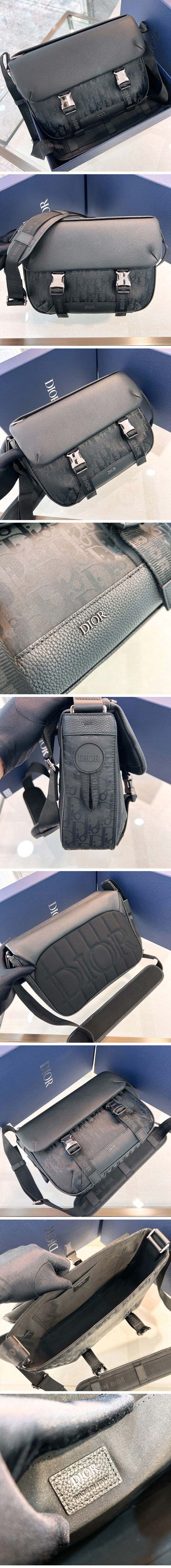 Dior Explorer ディオール エクスプローラー Messenger Bag Oblique Mirage Technical Fabrics メッセンジャーバッグ オブリーク＆ミラージュテクニカルファブリック ブラック