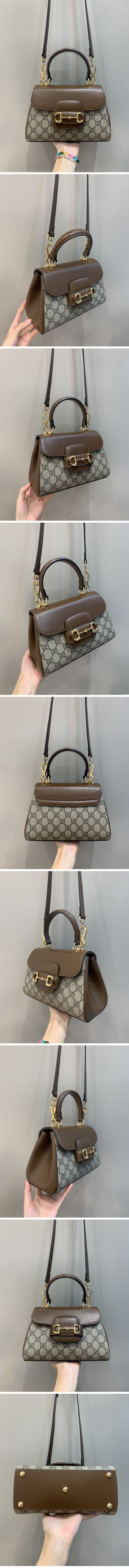 Gucci グッチ Horsebit 1955 Mini Bag ホースビット 1955 ミニバッグ 703848 ライトブラウン