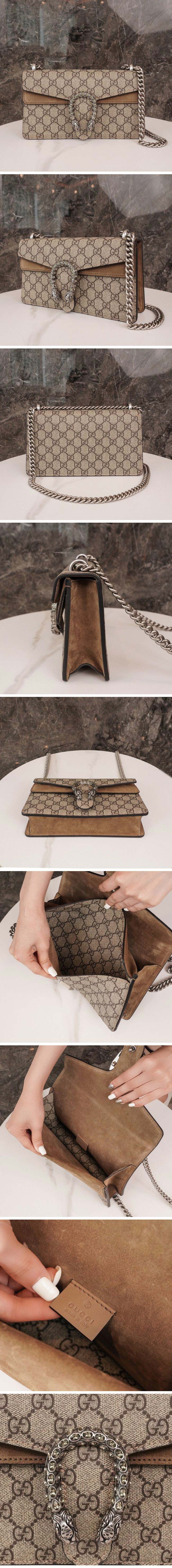 Gucci グッチ Dionysus Small shoulder bag 499623 ディオニソス スモールショルダーバッグ GGスプリーム/ベージュ