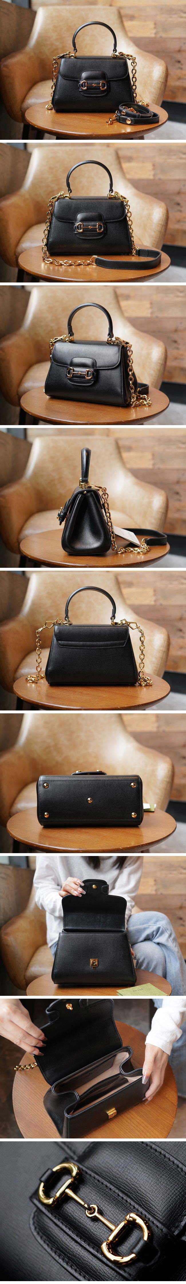 Gucci グッチ Horsebit 1955 Mini Bag ホースビット 1955 ミニバッグ 703848 ブラック