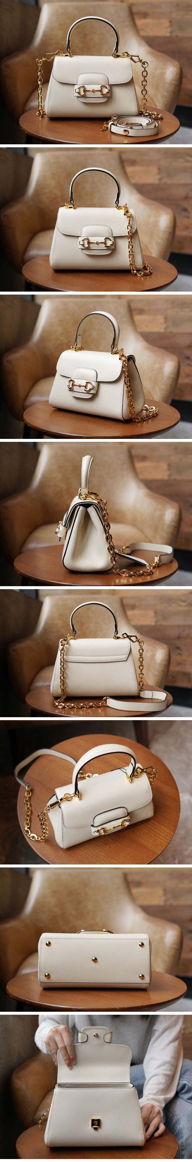 Gucci グッチ Horsebit 1955 Mini Bag ホースビット 1955 ミニバッグ 703848 ホワイト