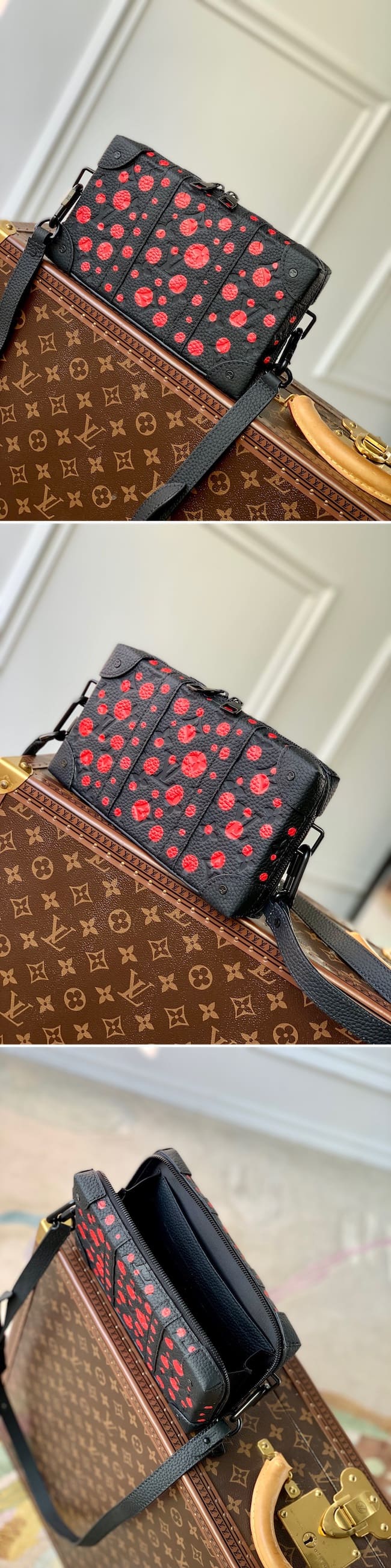 Louis Vuitton ルイヴィトン LV × YK soft trunk wearable wallet 草間彌生 ソフトトランク･ウォレット M81905 トリヨン･モノグラム