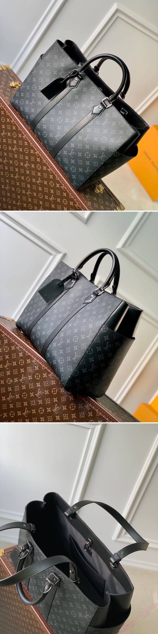 Louis Vuitton ルイヴィトン sac-plat サックプラ 24H M46451 モノグラム black ブラック