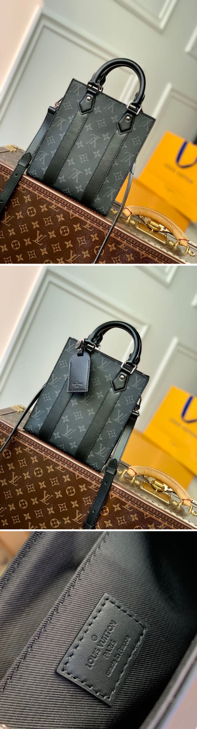 Louis Vuitton ルイヴィトン sac-plat サックプラ MINI M46453 モノグラム black ブラック