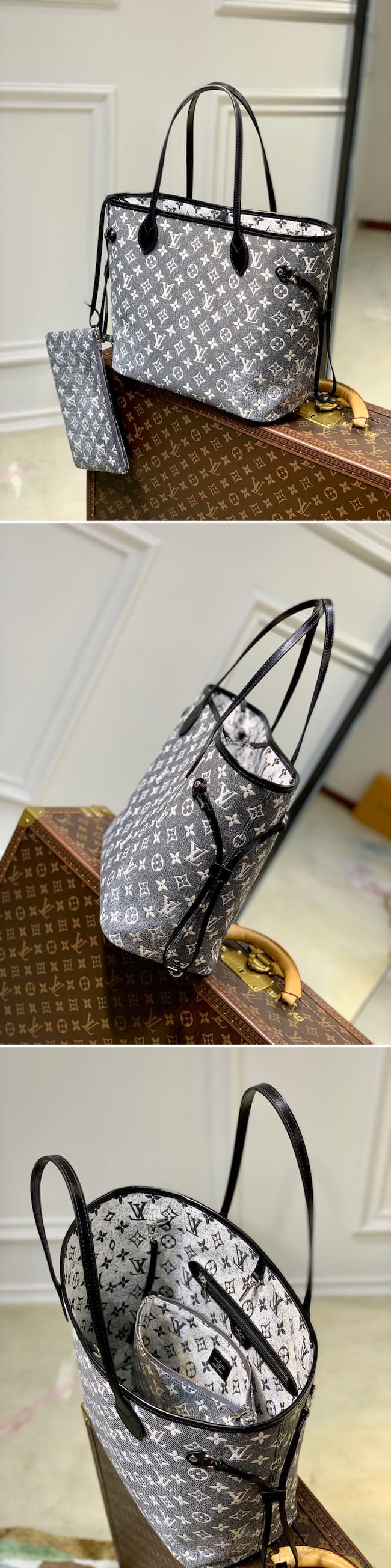 Louis Vuitton ルイヴィトン neverfull mm ネヴァーフル MM M21465 モノグラム・ジャガードデニム