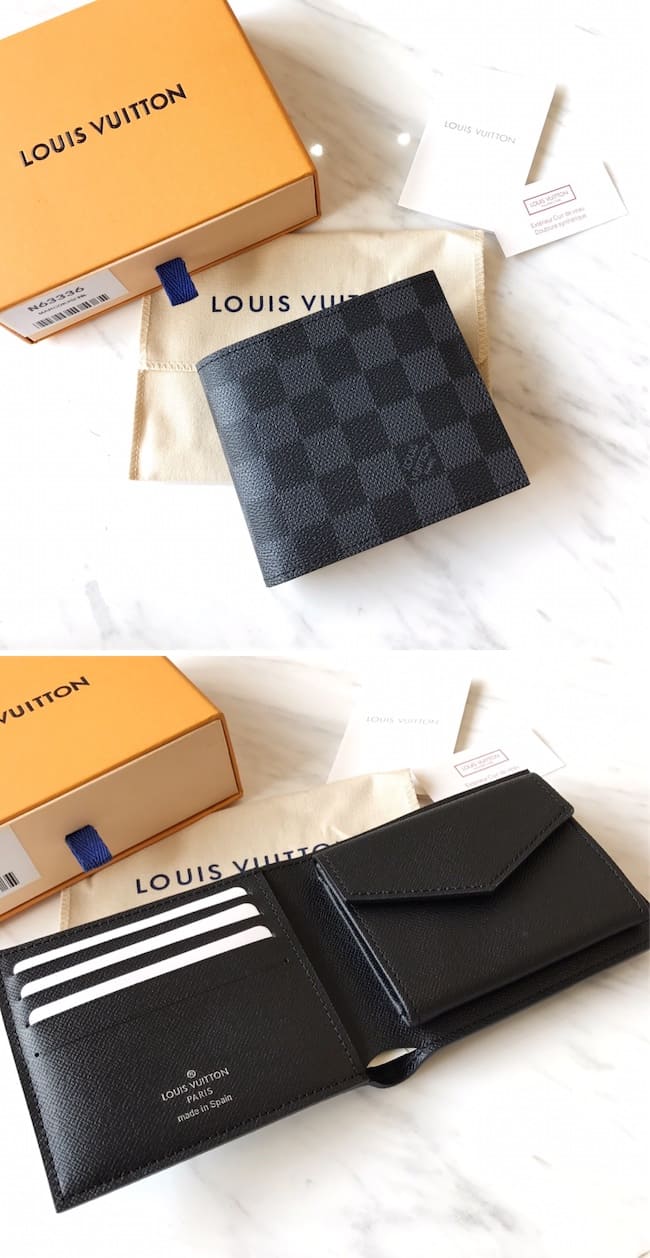 Louis Vuitton ルイヴィトン Portefeuil Multiple ポルトフォイユ ミュルティプル M63336 ダミエ・グラフィック black ブラック