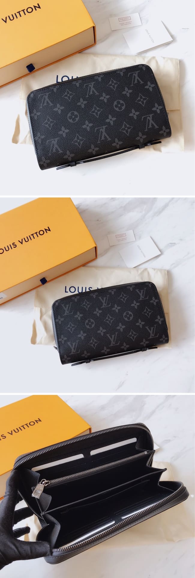 Louis Vuitton ルイヴィトン zippy xl ジッピーXL M61698 モノグラム・エクリプス