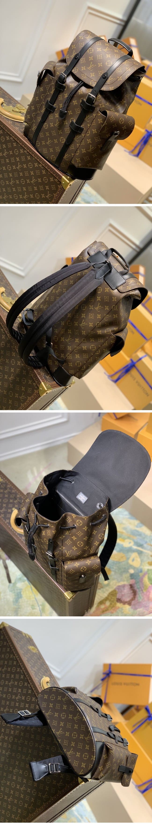 Louis Vuitton Christopher MM ルイヴィトン M43735 クリストファー MM バックパック モノグラム マカサー