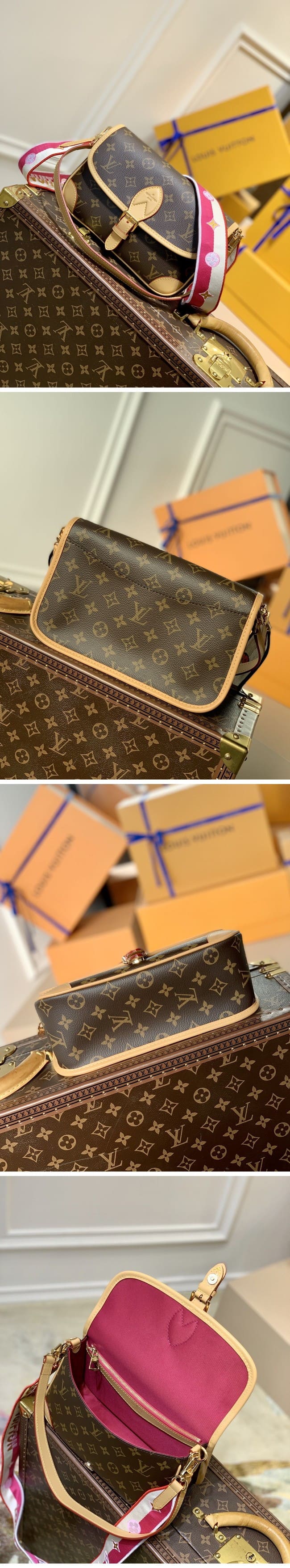 Louis Vuitton Deanne NM PM ルイヴィトン M46049 ディアヌ NM PM フューシャ