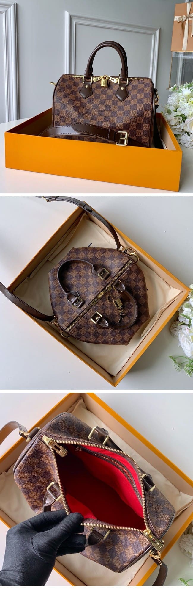 Louis Vuitton Speedy Bandoliere 25 ルイヴィトン N41368 スピーディ バンドリエール 25 ダミエ エヌベ