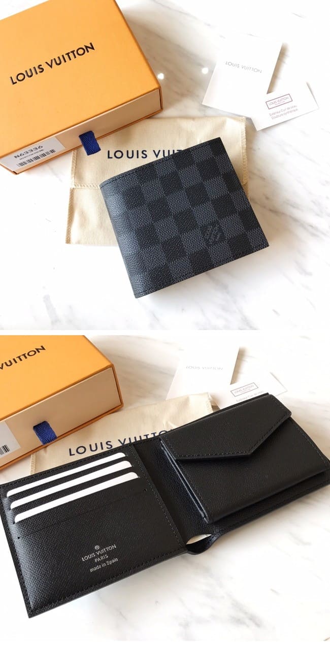 Louis Vuitton ルイヴィトン N63336 ポルトフォイユ マルコ NM ダミエ グラフィット