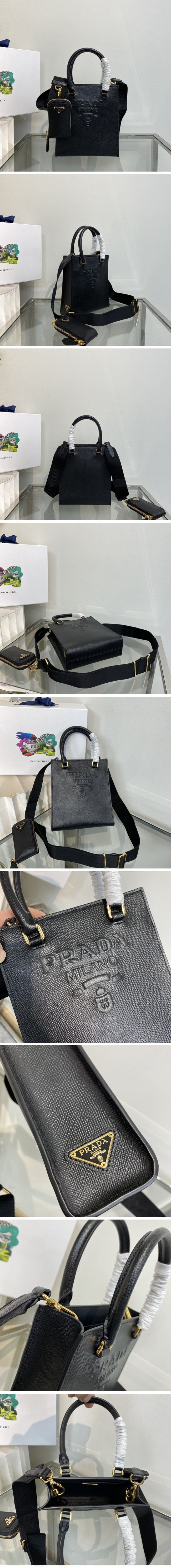 Prada Prada Small Saffiano leather handbag プラダ スモール サフィアーノレザー ハンドバッグ ブラック