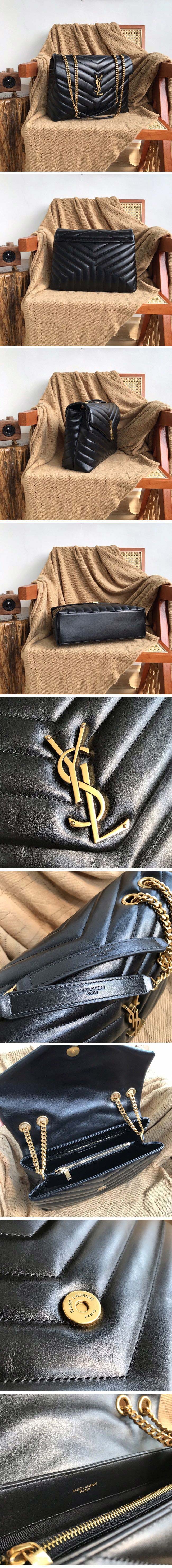 Saint Laurent Lou Lou Large Shoulder Bag サンローラン ルル ラージ ショルダーバッグ ブラック