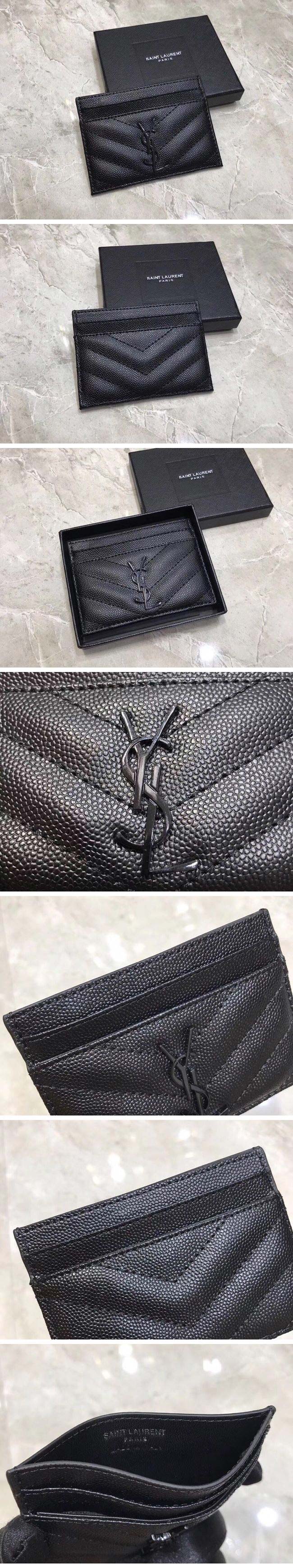 Saint Laurent Monogram Pass Case サンローラン パスケース ブラック&ブラック