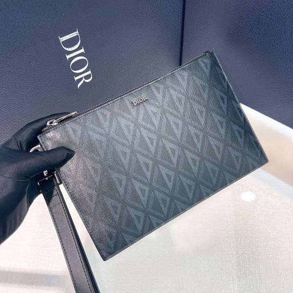 Dior ディオール Essentials A5 Poach CD Diamond クラッチバッグ CDダイヤモンド ブラック