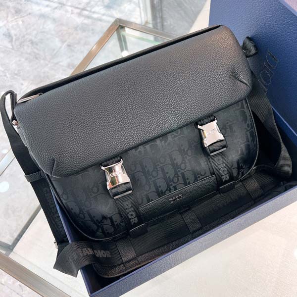 Dior Explorer ディオール エクスプローラー Messenger Bag Oblique Mirage Technical Fabrics メッセンジャーバッグ オブリーク＆ミラージュテクニカルファブリック ブラック