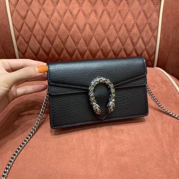 Gucci グッチ Small Dionysus Super Mini Bag 476432 ディオニュソス スーパーミニバッグ レザーブラック