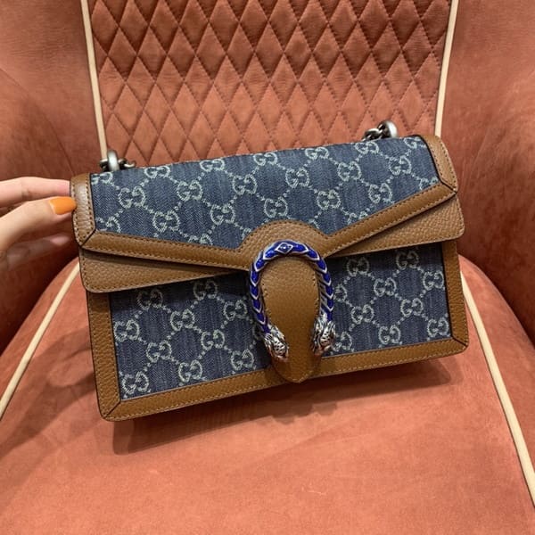 Gucci グッチ Small Dionysus Shoulder Bag 400249 ディオニュソス GG ブルー＆ブラウン