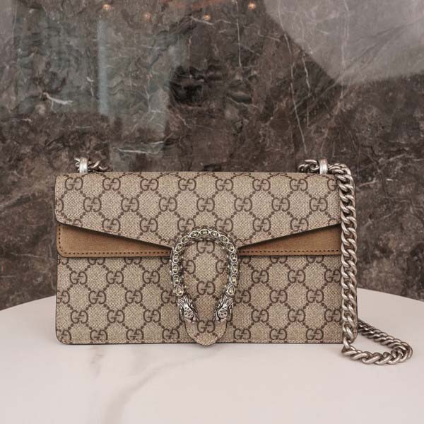 Gucci グッチ Dionysus Small shoulder bag 499623 ディオニソス スモールショルダーバッグ GGスプリーム/ベージュ