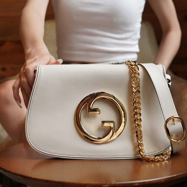 Gucci グッチ Blondie Shoulder Bag ブロンディ ショルダーバッグ ホワイト