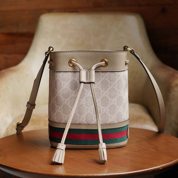 Gucci グッチ Ophidia GG Mini Bucket Bag 550620 オフィディア ミニ バケットバッグ GG ベージュ