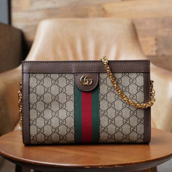 Gucci グッチ Ophidia GG Small Shoulder Bag 503877 オフィディア スモールショルダーバッグ GG ベージュ/エボニー