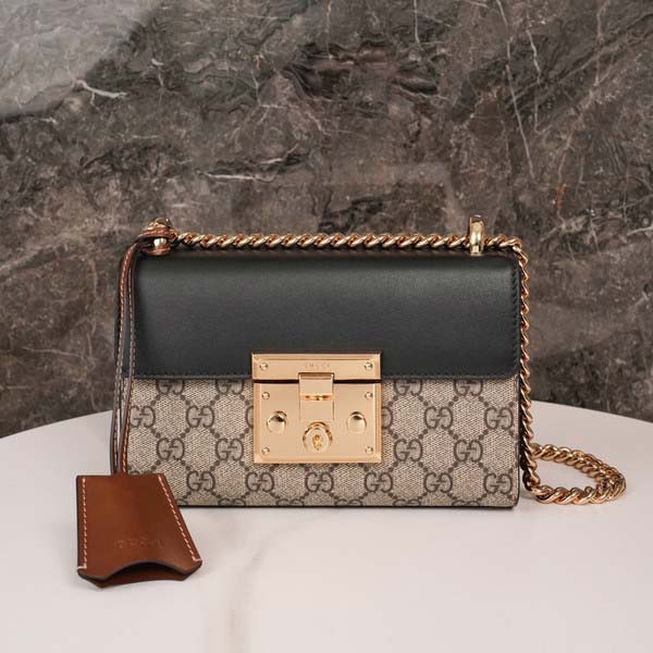 Gucci グッチ Padlock GG Small Shoulder Bag 409487 パドロック スモールショルダーバッグ GG ブラック