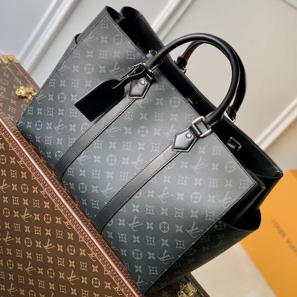 Louis Vuitton ルイヴィトン sac-plat サックプラ 24H M46451 モノグラム black ブラック