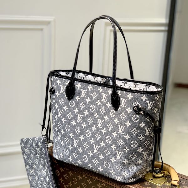 Louis Vuitton ルイヴィトン neverfull mm ネヴァーフル MM M21465 モノグラム・ジャガードデニム