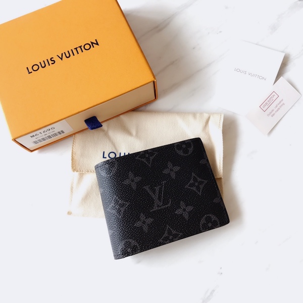 Louis Vuitton ルイヴィトン Portefeuil Multiple ポルトフォイユ ミュルティプル M61695 モノグラム・エクリプス blackブラック