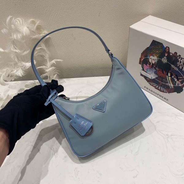 Prada プラダ Nylon Shoulder Bag 1NE204 ナイロン ショルダーバッグ ライトブルー