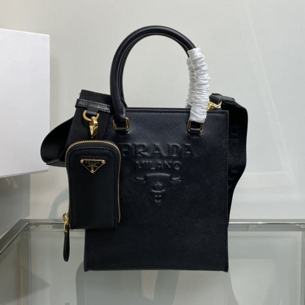 Prada Prada Small Saffiano leather handbag プラダ スモール サフィアーノレザー ハンドバッグ ブラック